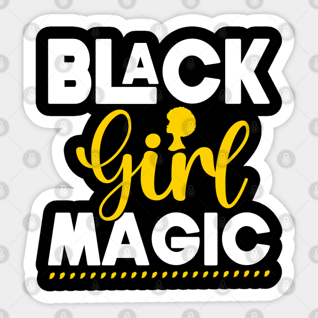 Black Girl Magic, Black History, Black women Sticker by UrbanLifeApparel
